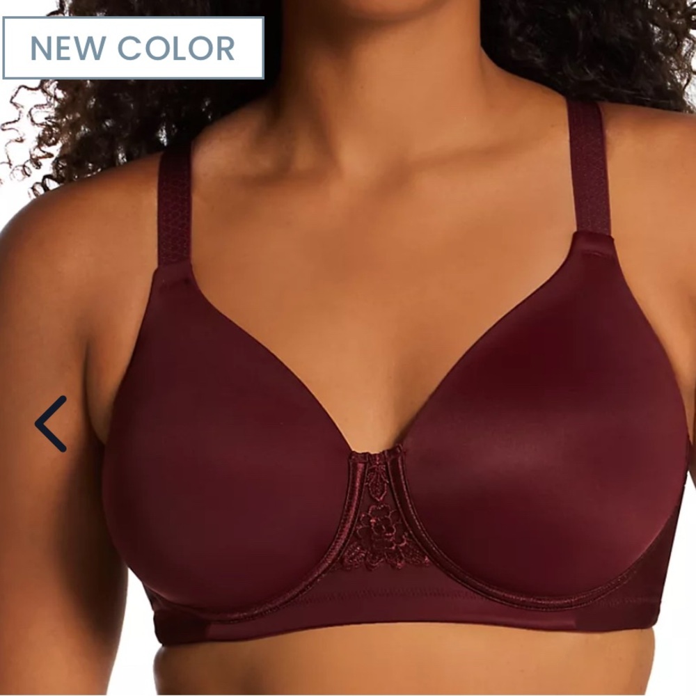 Vanity Fair plus size bra no wire Flush Fig color for Women 44c